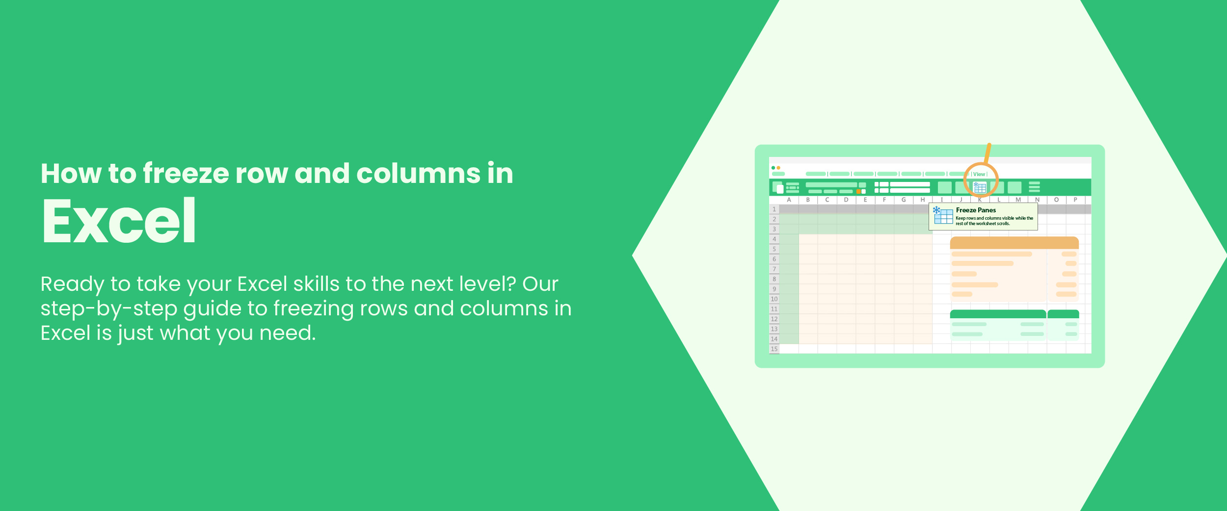 How to Freeze Columns and Rows in Excel