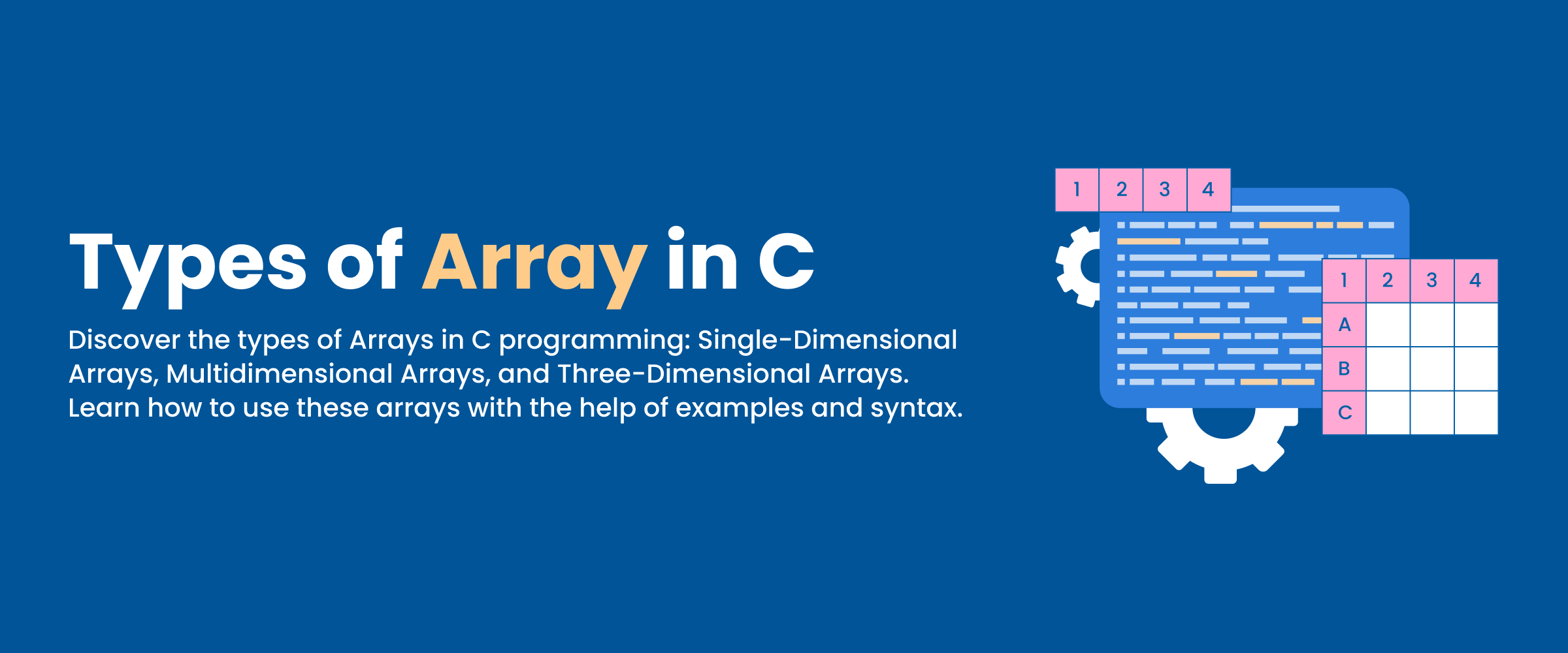 Types of Array in C