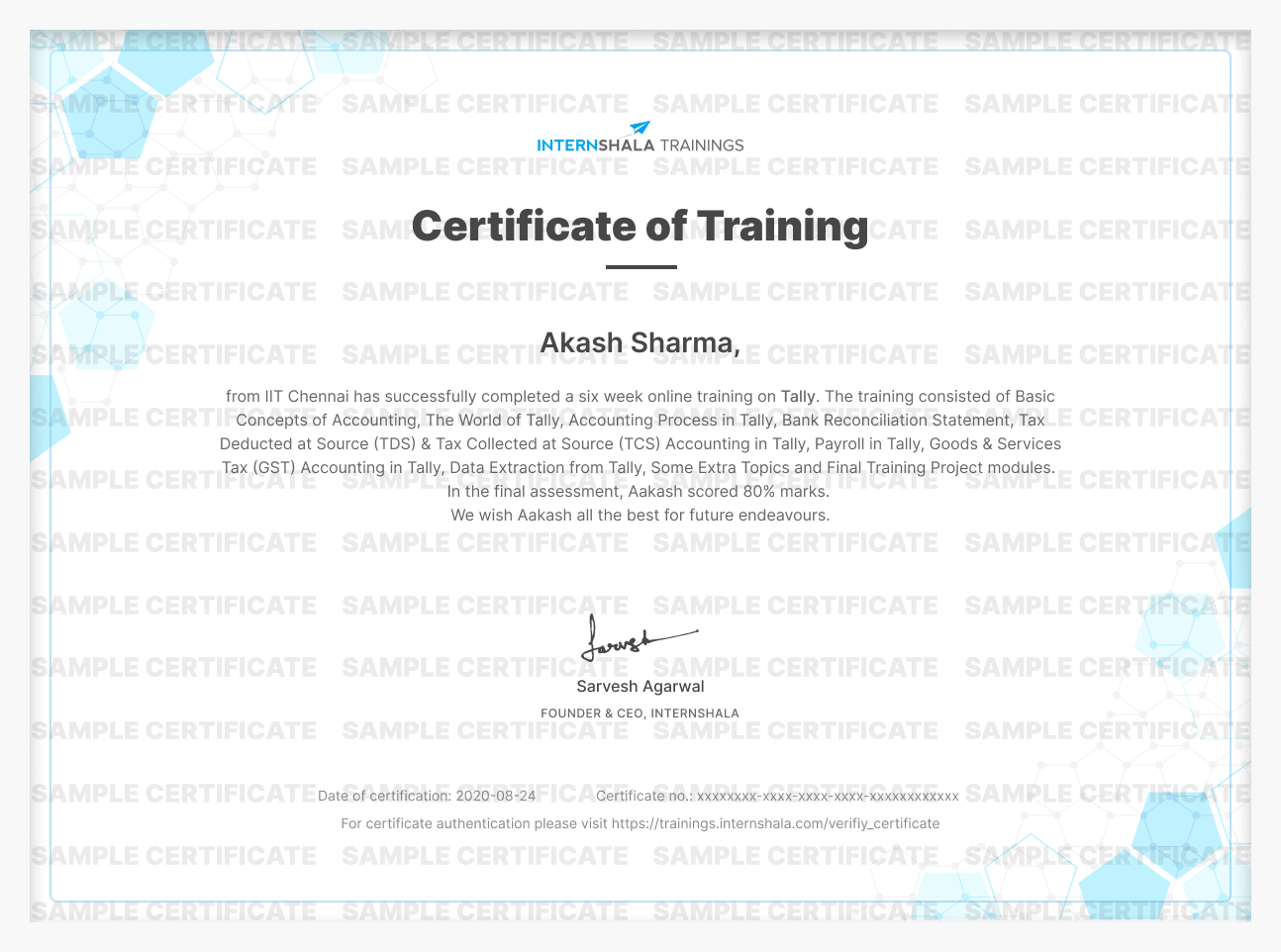 Tally Certification Training