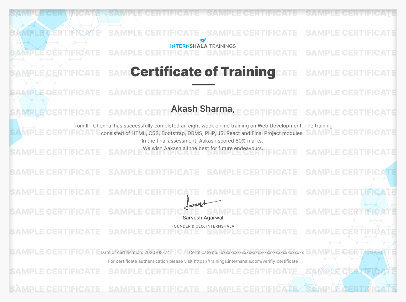 Web Development Certification Training